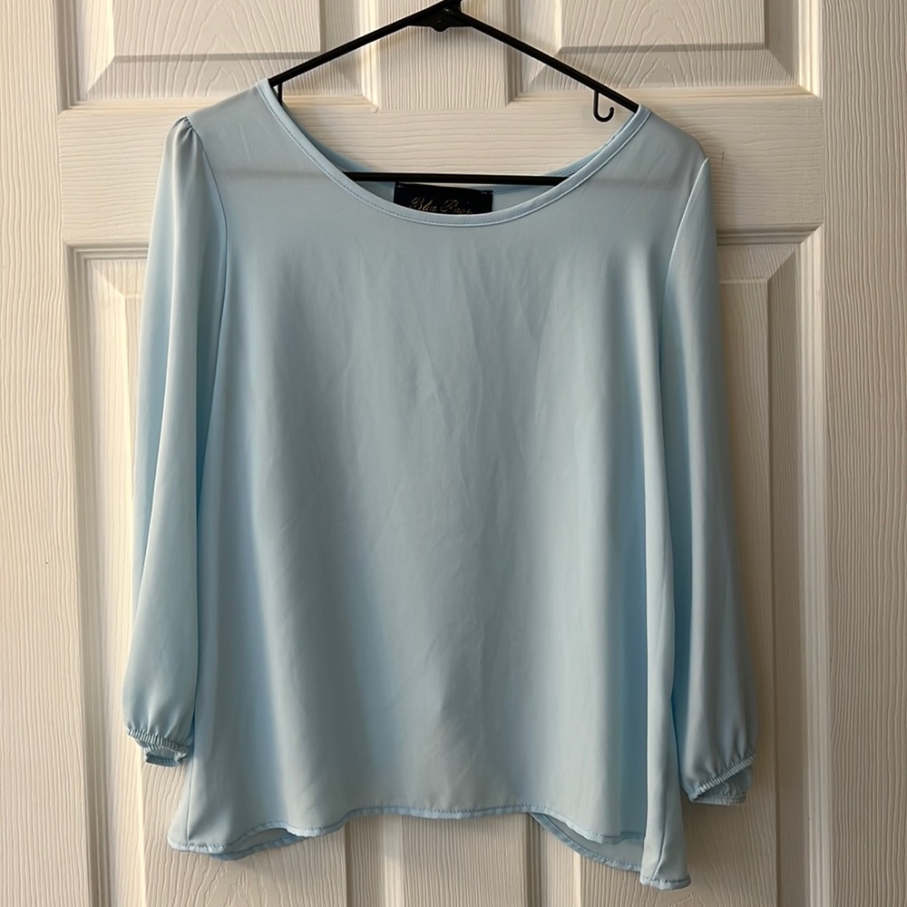 Light blue women’s blouse